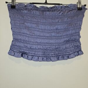 Free People Lavender Smocked Shirt Size S Nwot